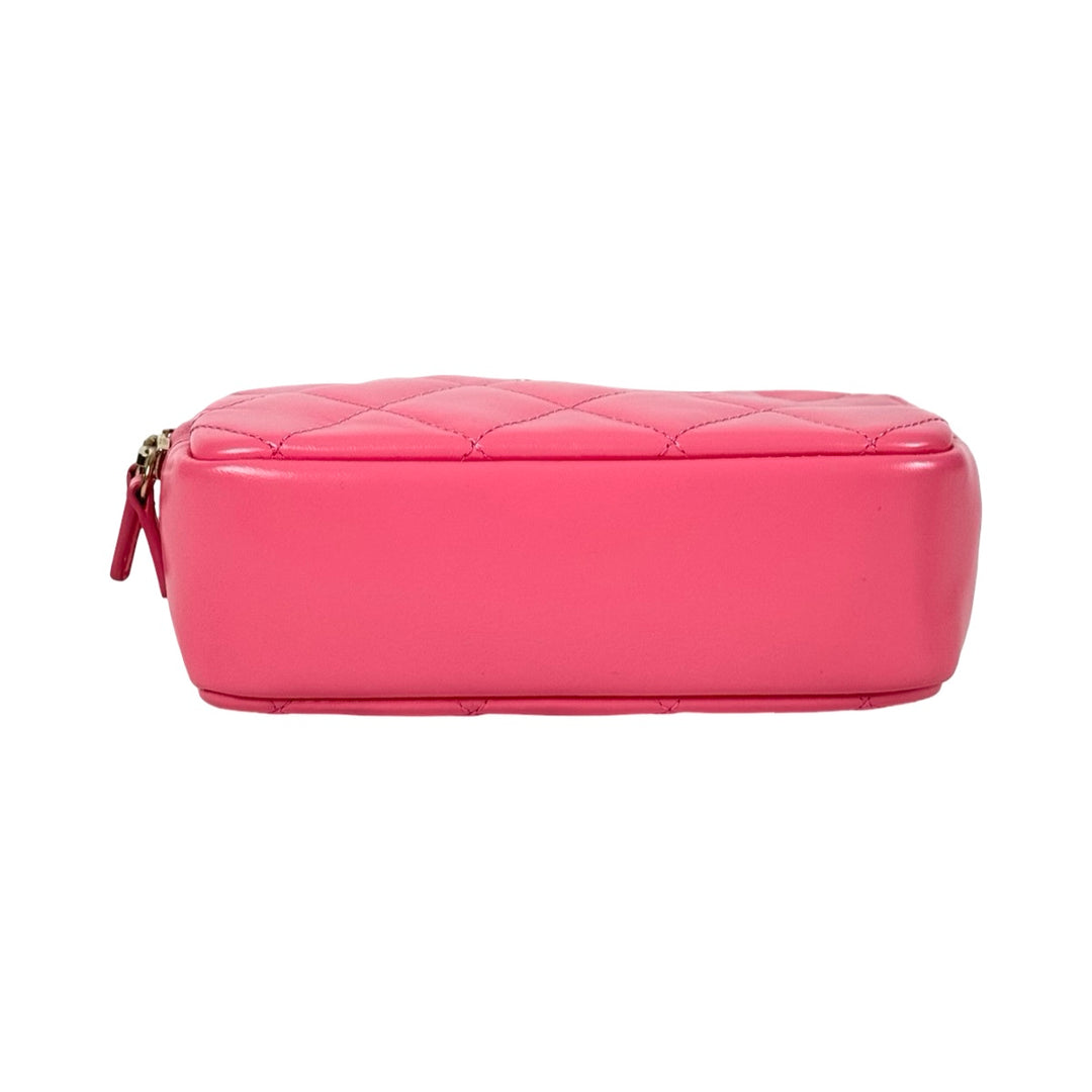 Chanel Pink Top Handle Camera Bag