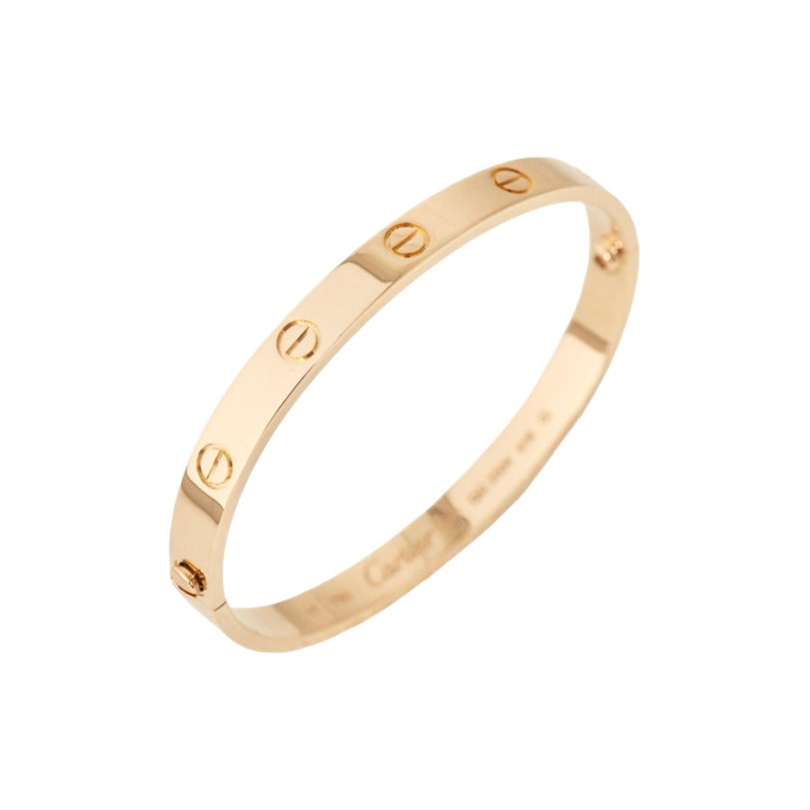 Cartier Love Bracelet Rose Gold Wide 17#