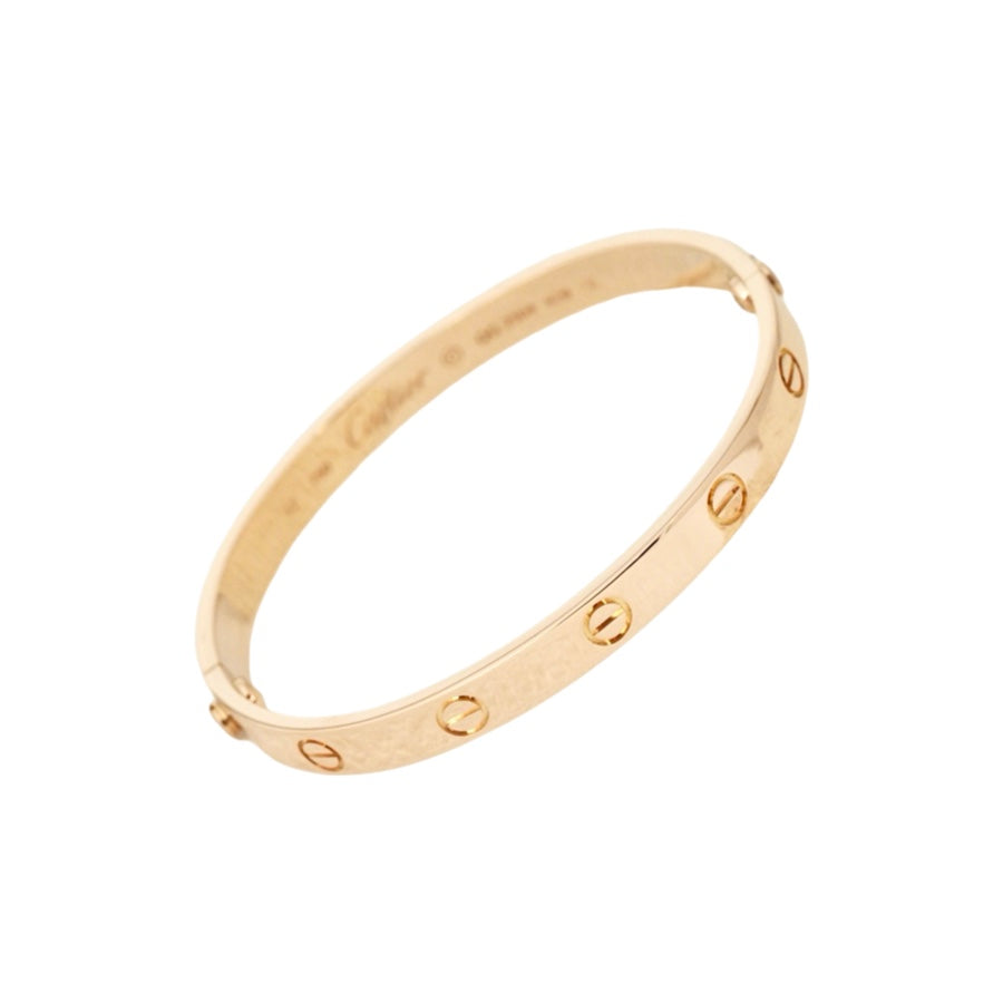 Cartier Love Bracelet Rose Gold Wide 17#