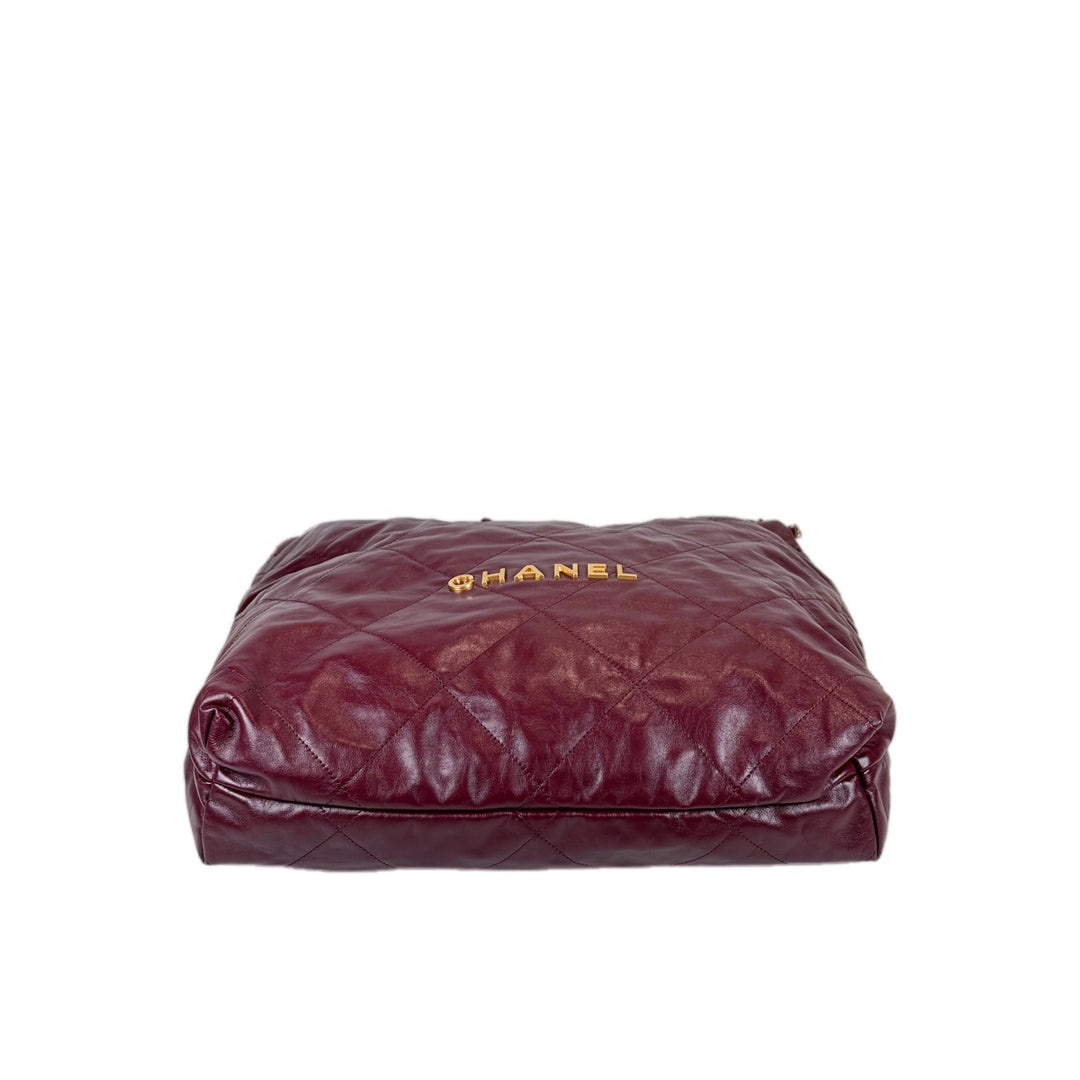 Chanel 22 Large Bag Burgundy