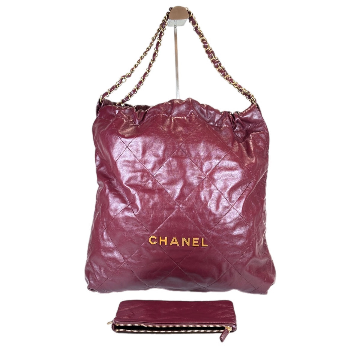Chanel 22 Large Bag Burgundy