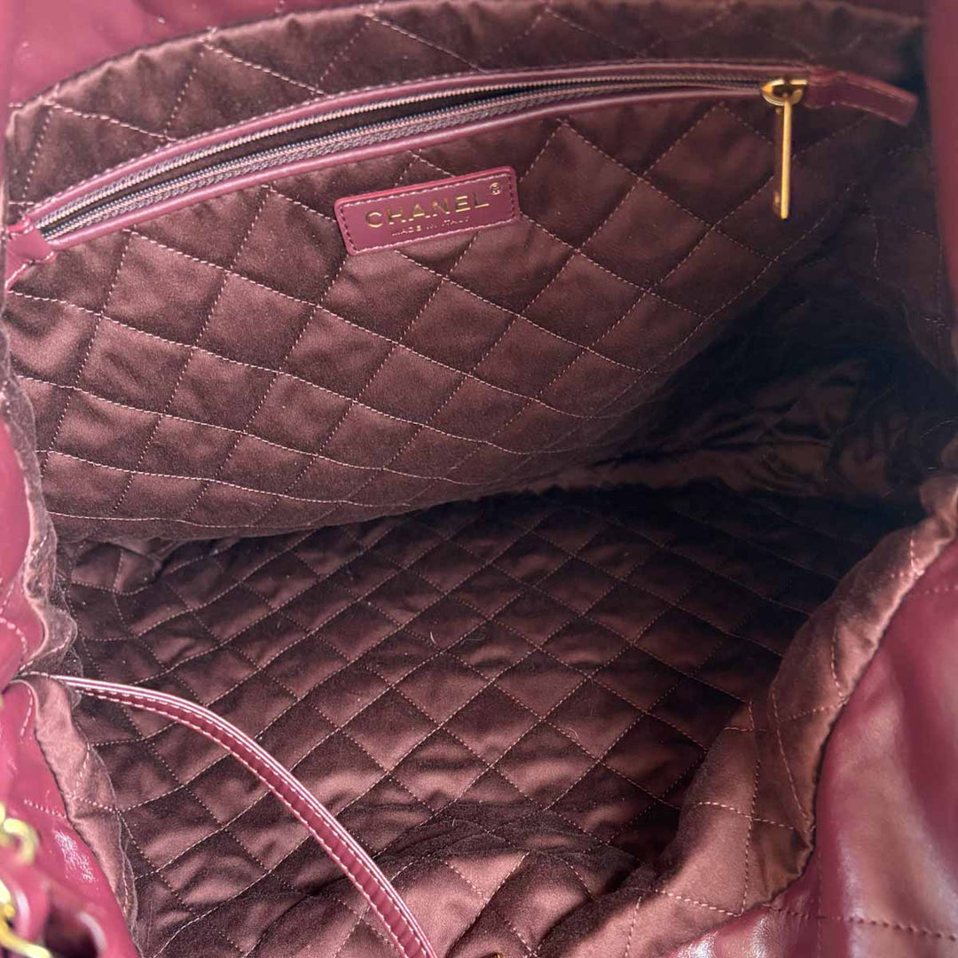 Chanel 22 Large Bag Burgundy