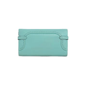 Hermes Blue Long Wallet Kelly