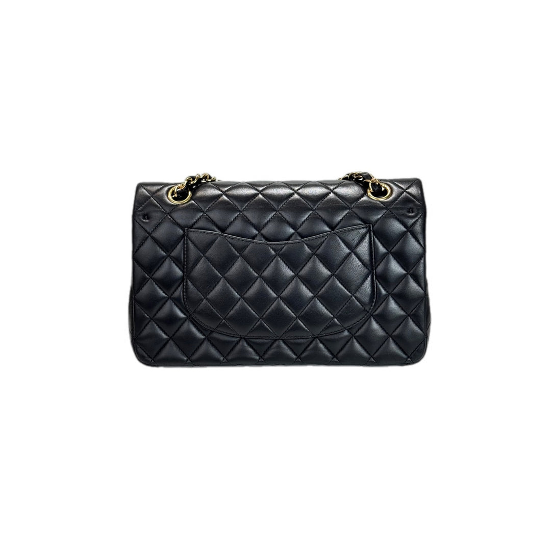 Chanel Classic Flap Medium Bag Black Lambskin