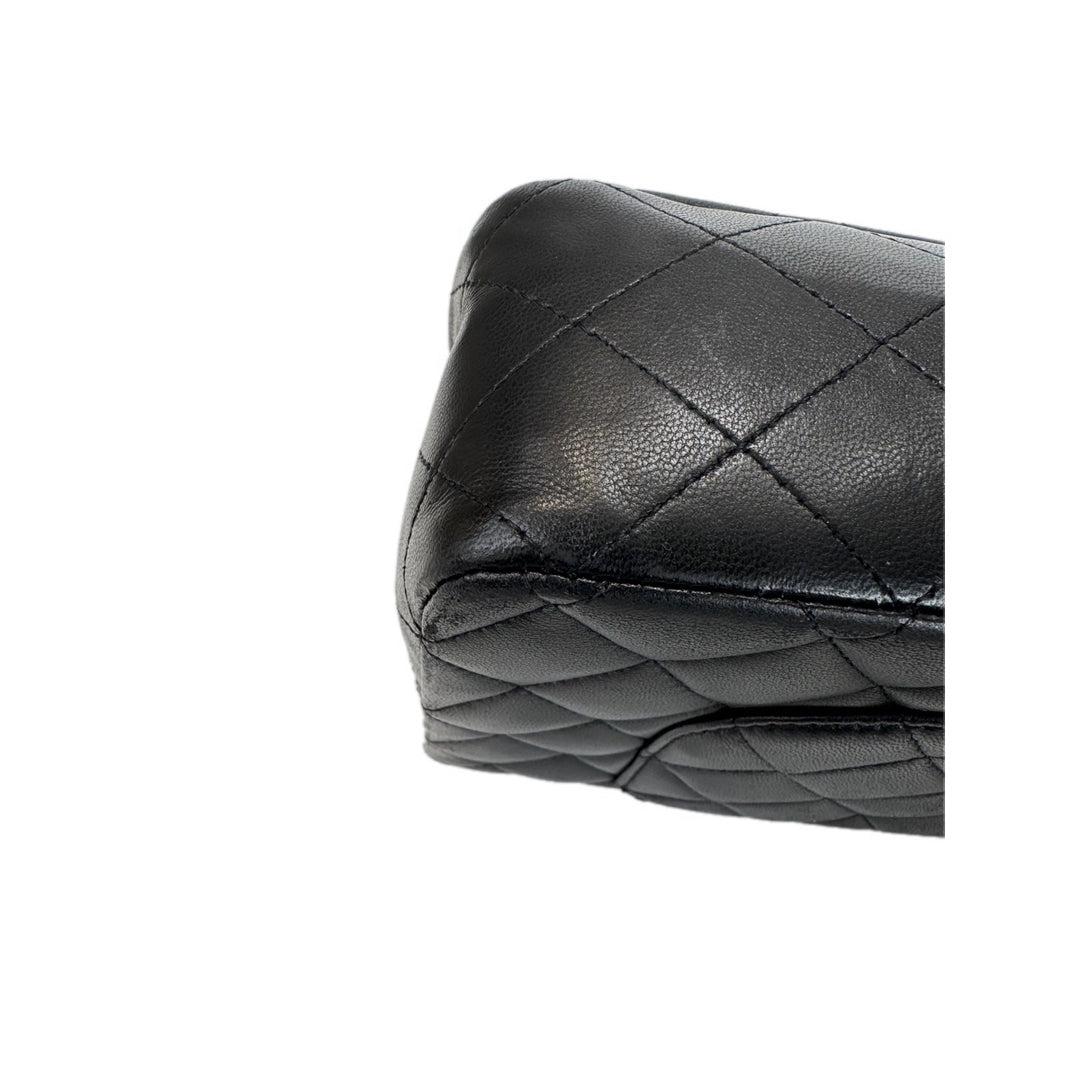 Chanel Classic Flap Medium Bag Black Lambskin