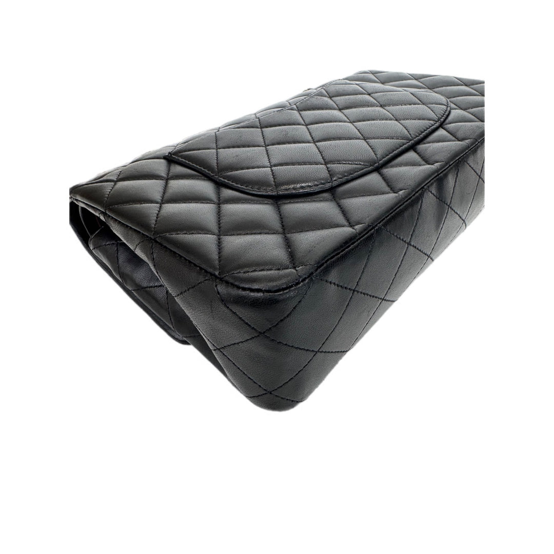 Chanel Classic Flap Medium Bag Black Lambskin
