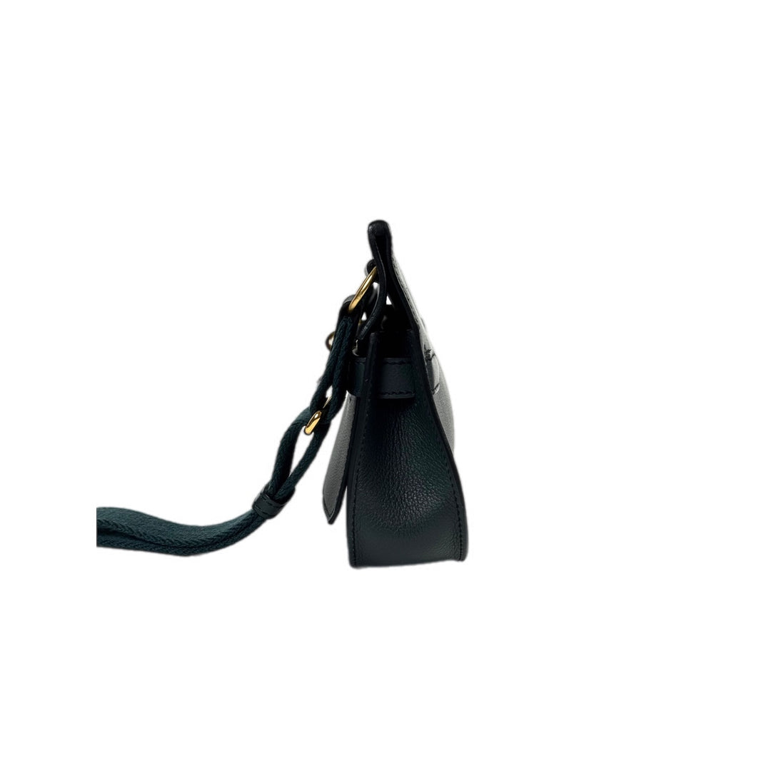 Hermes Jypsiere Mini Evercolour Vert Rousseau/Vert Cypres Color Bag