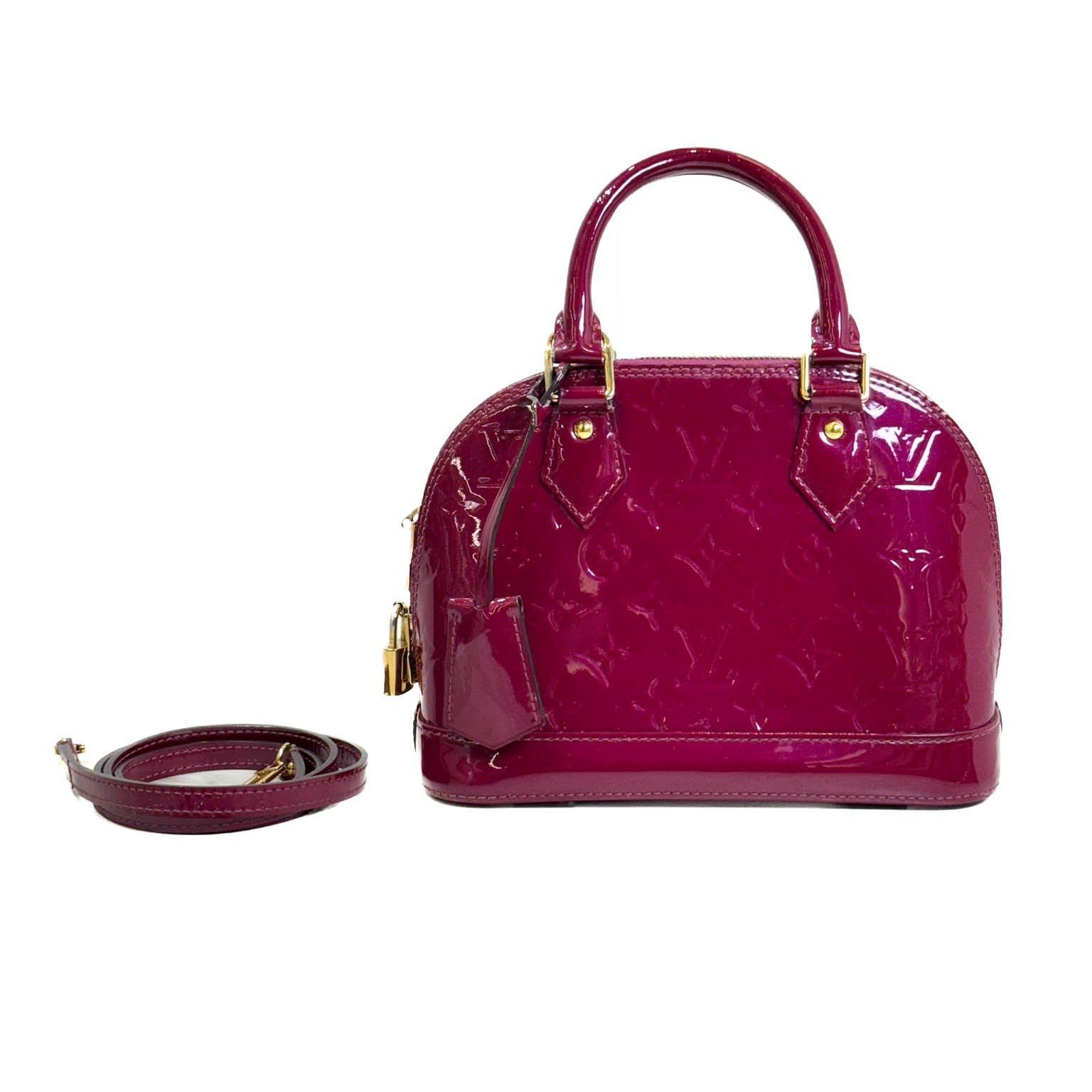 Louis Vuitton Purple Patent Alma BB Bag