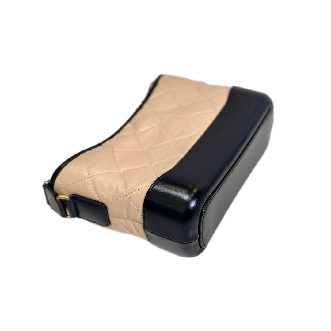 Chanel Gabrielle Small Cream Black