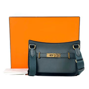 Hermes Jypsiere Mini Evercolour Vert Rousseau/Vert Cypres Color Bag