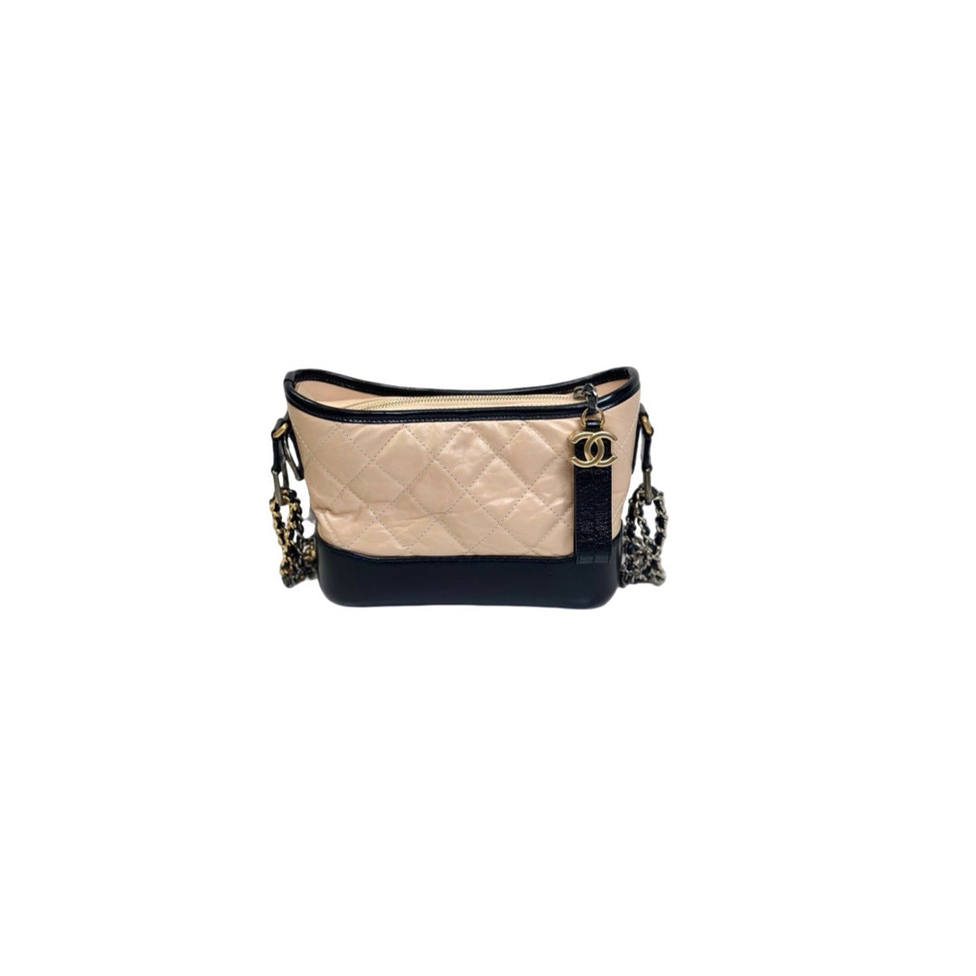 Chanel Gabrielle Small Cream Black