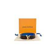 Louis Vuitton 30mm Blue Reversible Belt #85