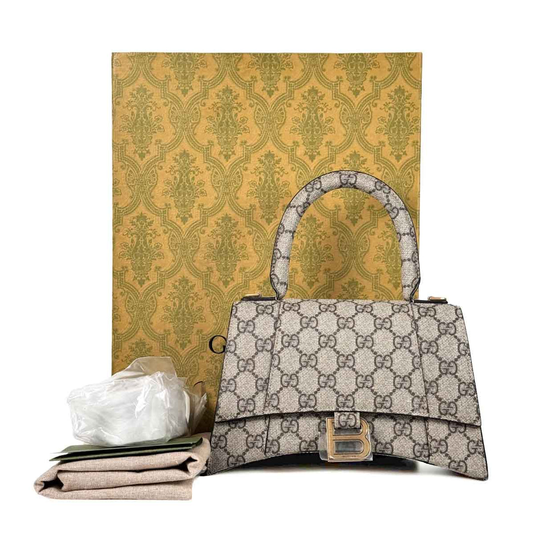 Balenciaga x Gucci Hack Aria GG Hourglass Bag