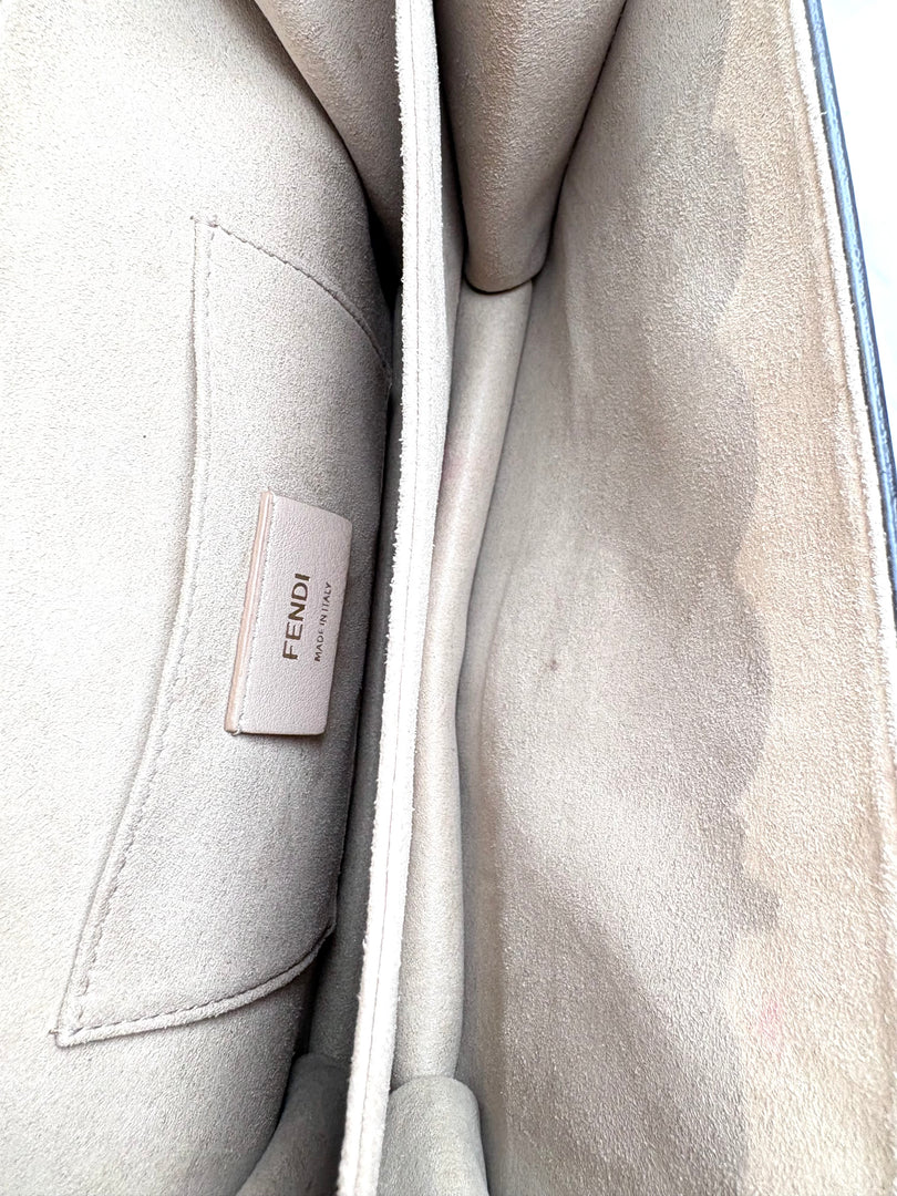 Fendi White Kan I Chain Bag