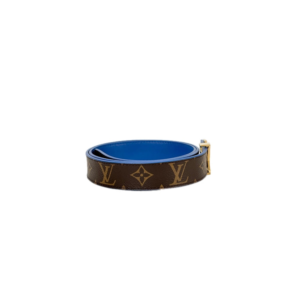Louis Vuitton 30mm Blue Reversible Belt #85