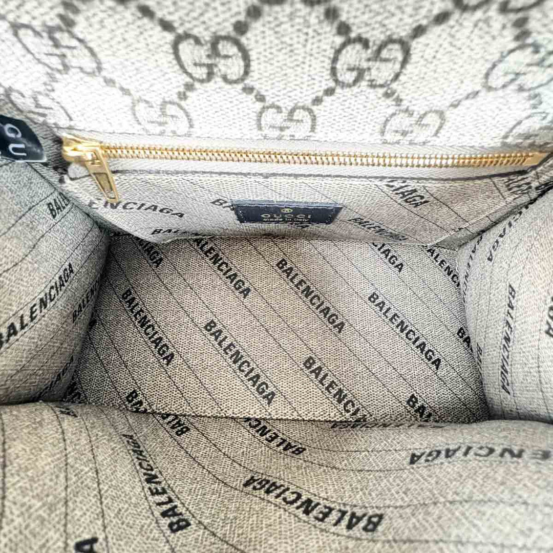 Balenciaga x Gucci Hack Aria GG Hourglass Bag