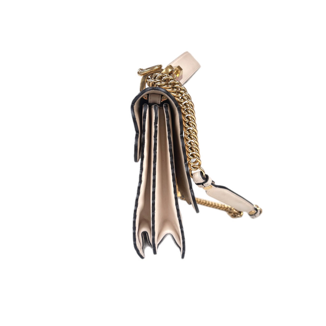 Fendi White Kan I Chain Bag