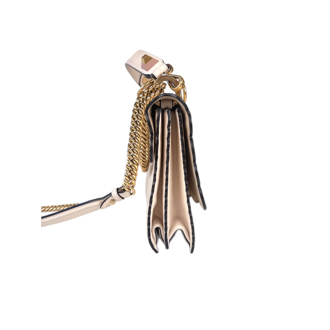 Fendi White Kan I Chain Bag