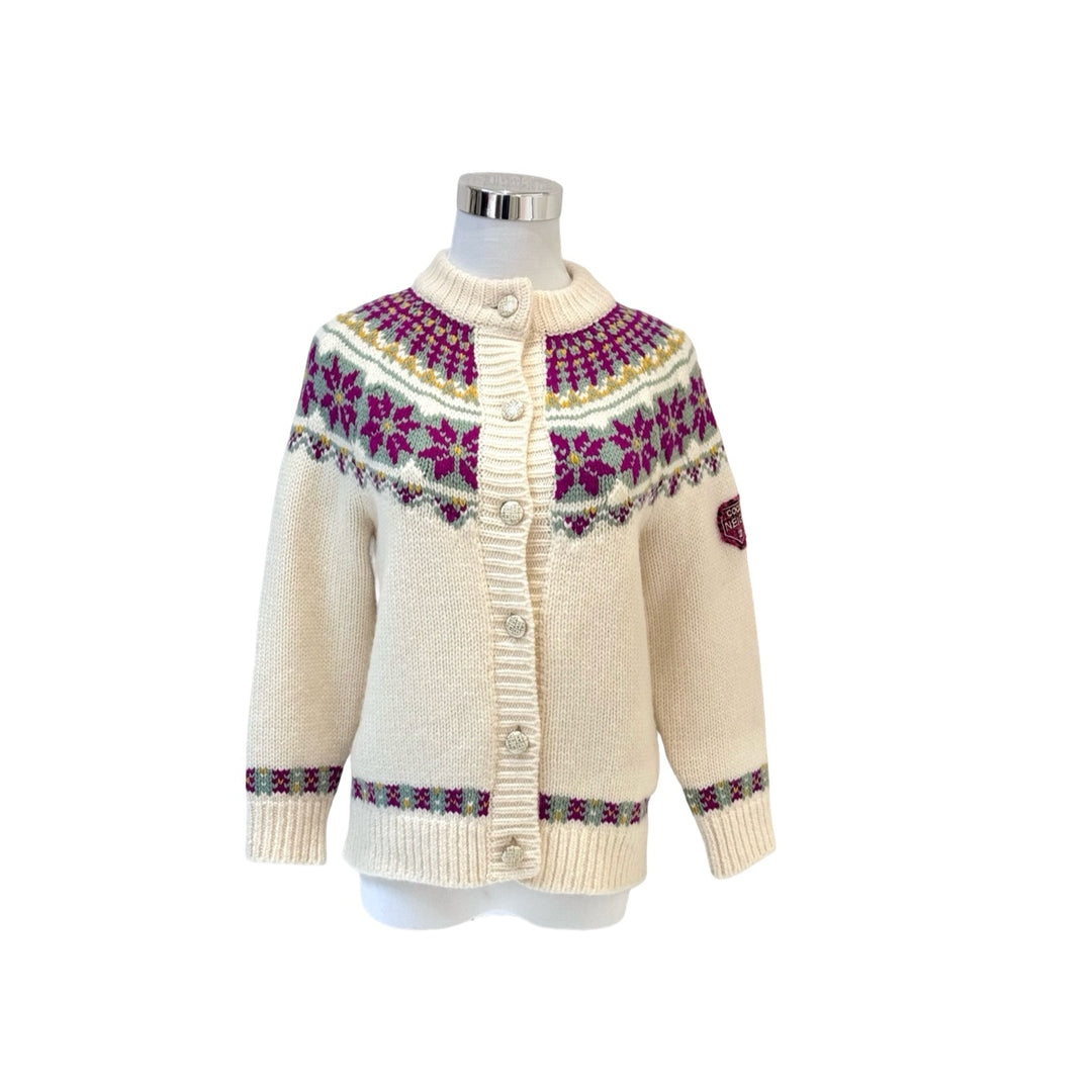 Chanel 2018 Coco Neige Wool Cardigan #36