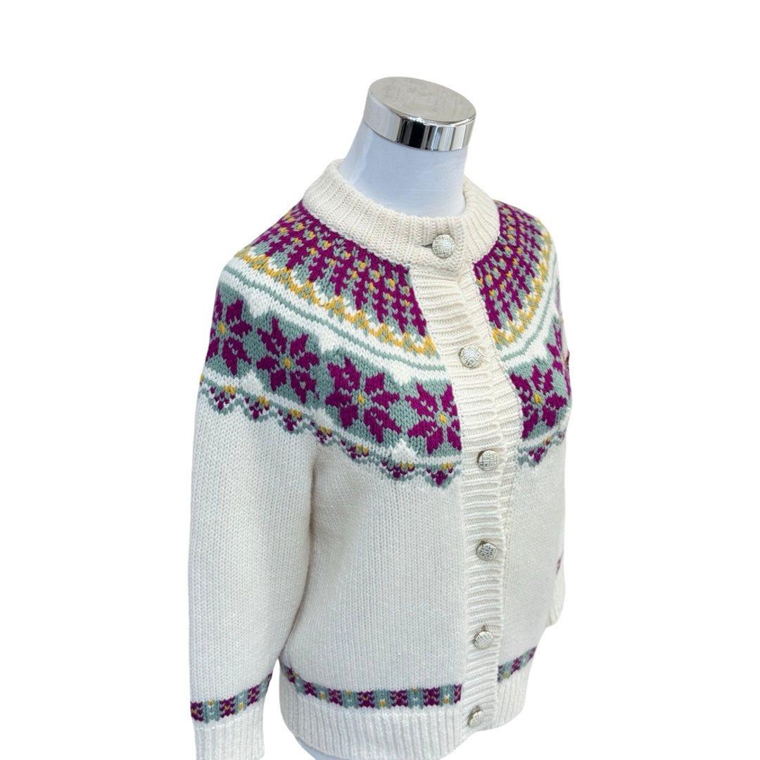 Chanel 2018 Coco Neige Wool Cardigan #36