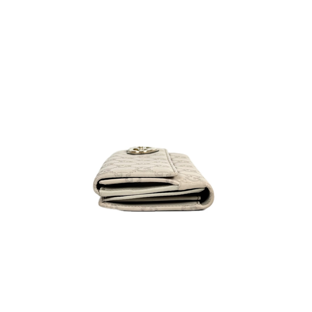 Gucci Ssima Beige Long Wallet