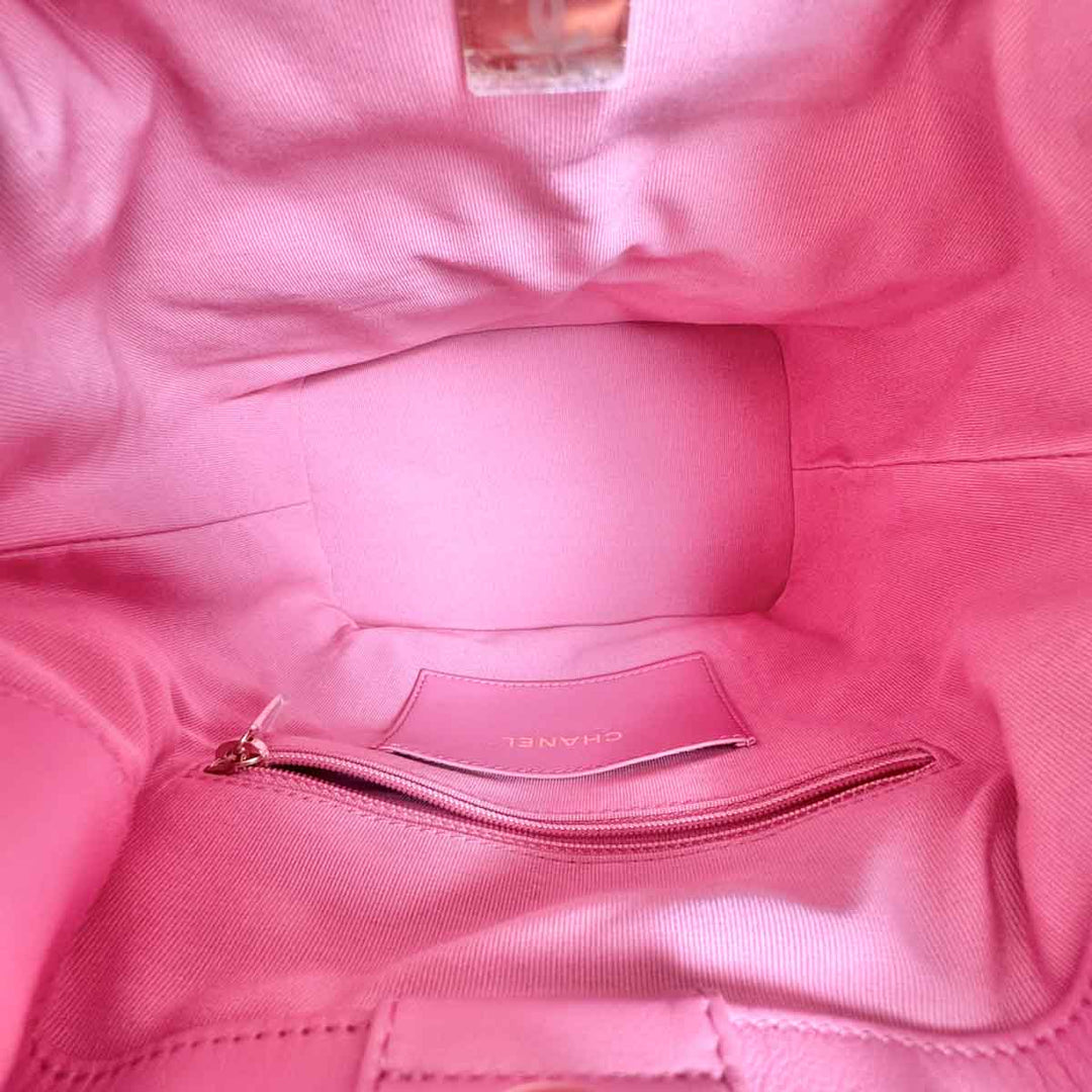 Chanel Calfskin Quilted Medium Pink Duma Pockets Backpack Pink