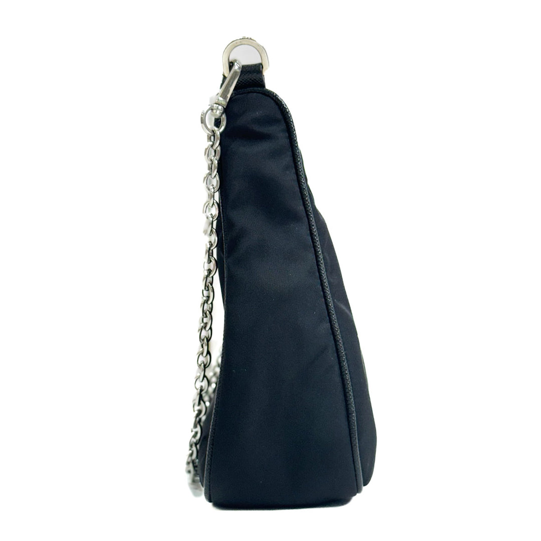 Prada Black Re-edition Re-Nylon Hobo Bag