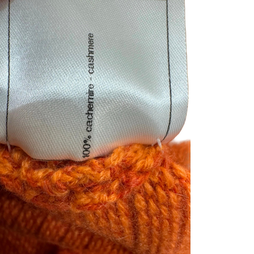 Chanel Orange Cashmere Sweater & Pants Set #36