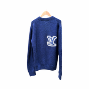 Louis Vuitton Blue Intarsia Crewneck #M