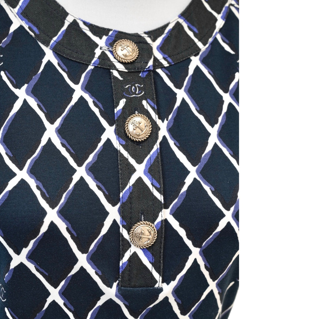 Chanel 2019 Coco Beach Quilted Print Mini Dress #34
