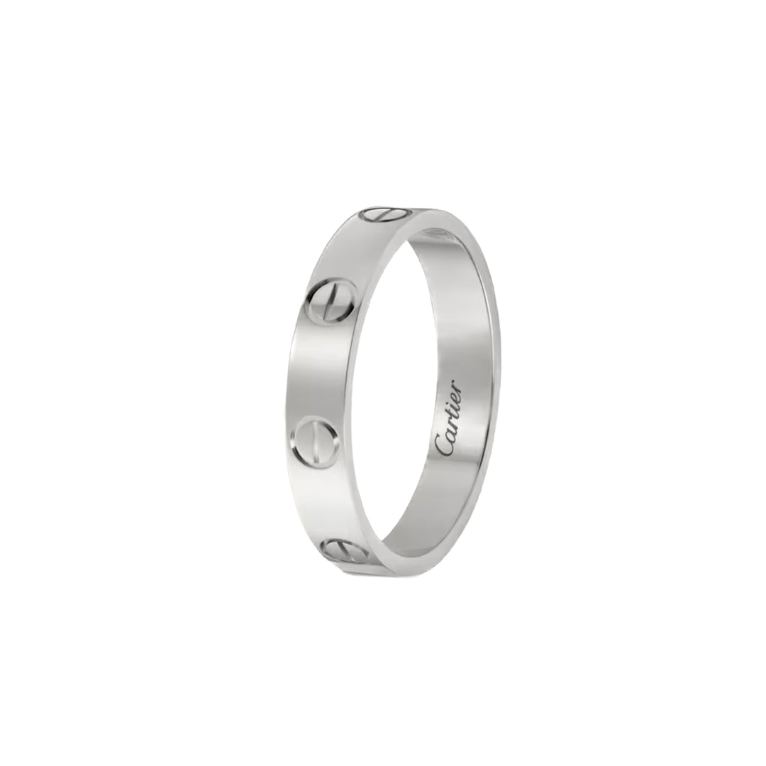 Cartier 18k White Gold Love Ring Small Model