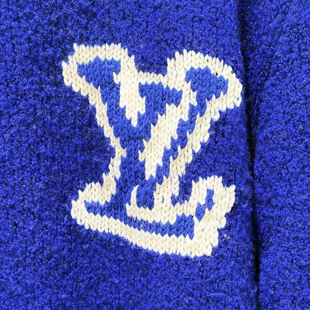 Louis Vuitton Blue Intarsia Crewneck #M