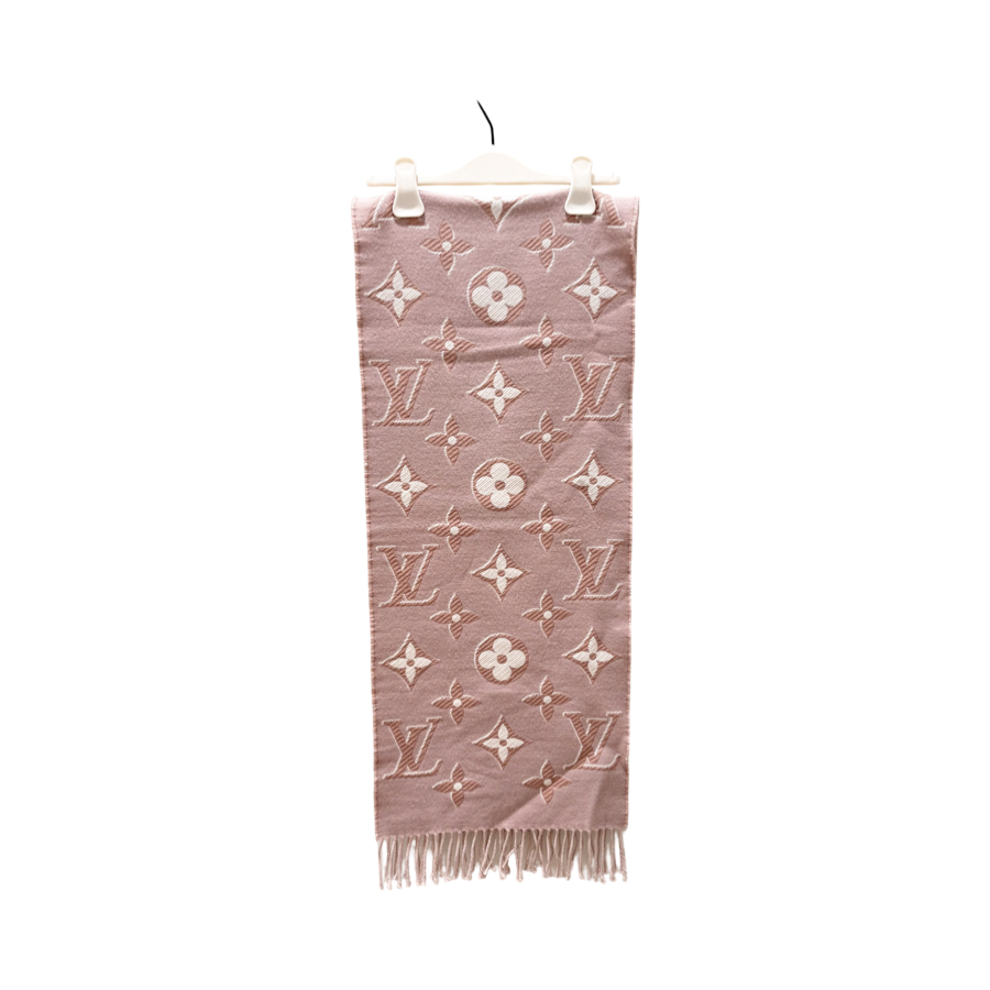 Louis Vuitton Pink Wool Scarf