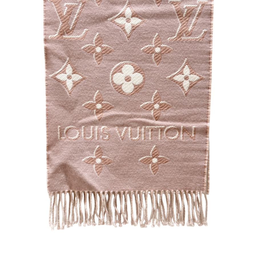 Louis Vuitton Pink Wool Scarf