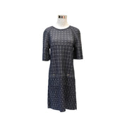 Pre-owned Chanel 2015 Silk/Nylon Blue Dress