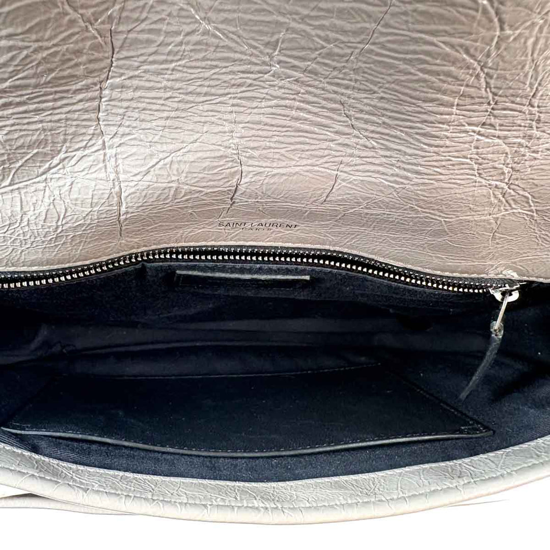 YSL Niki Medium 27.9cm Grey Bag