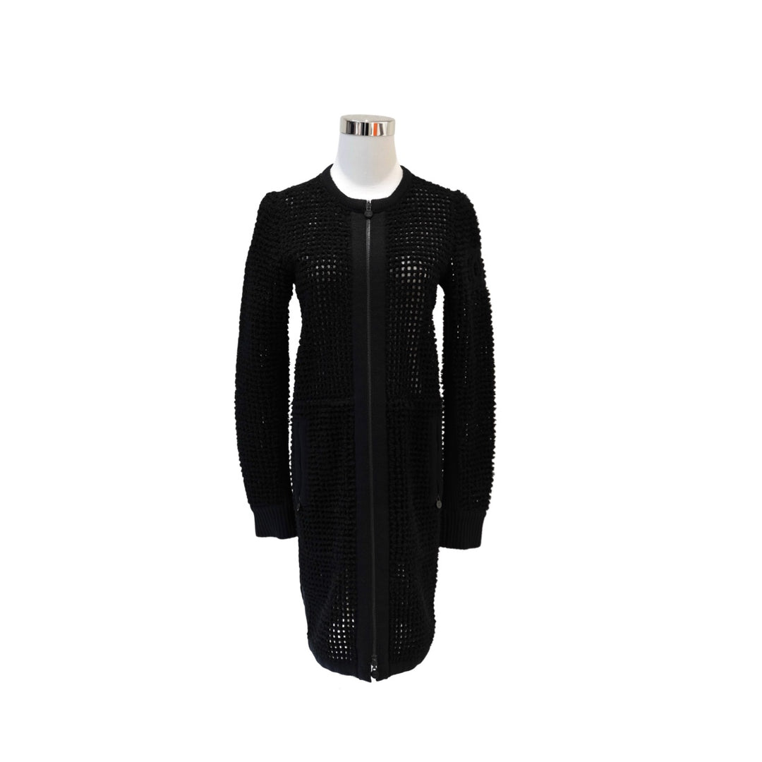 Chanel Black Reversible Shearling Coat #34