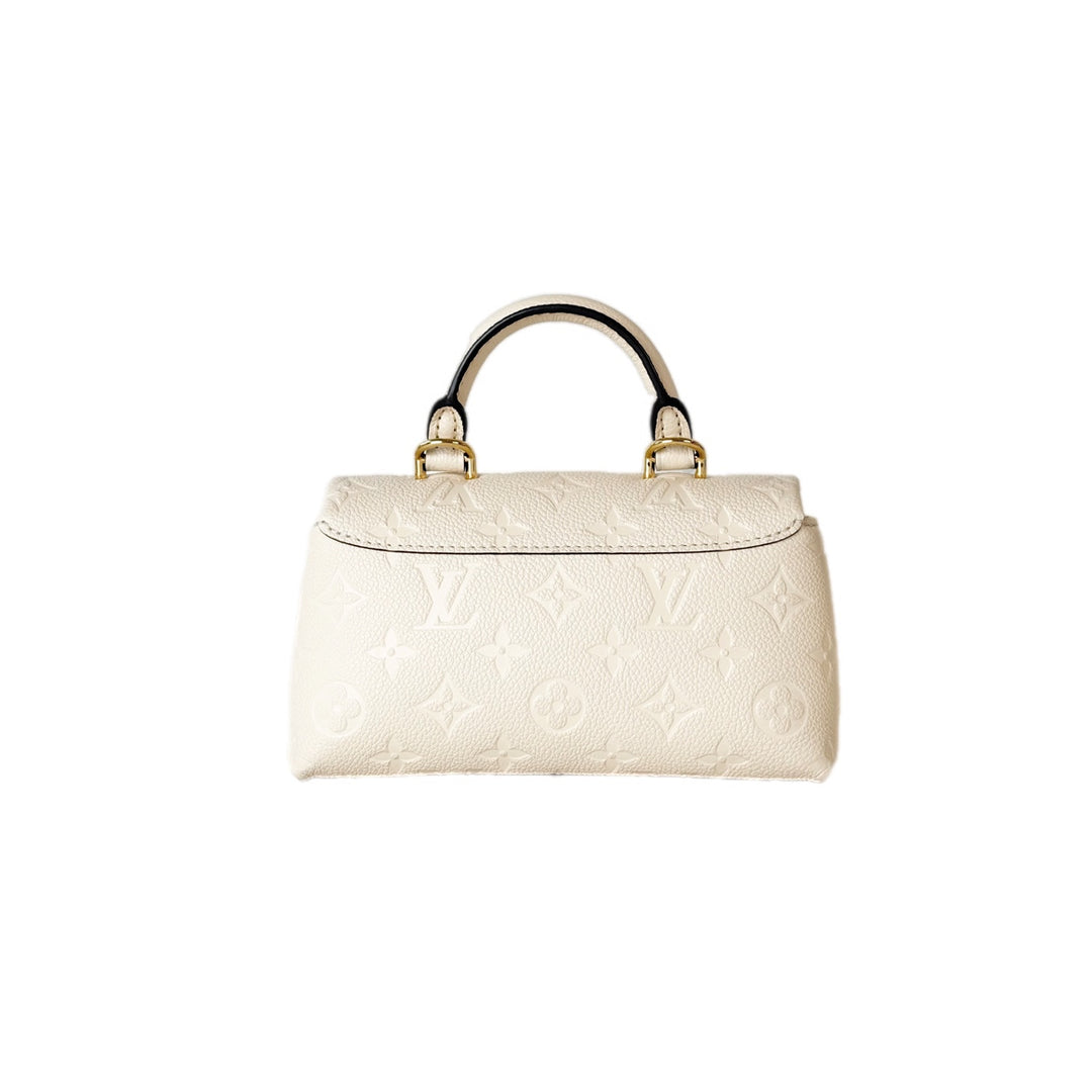 Louis Vuitton Madeleine Monogram Empreinte Calfskin White Bag