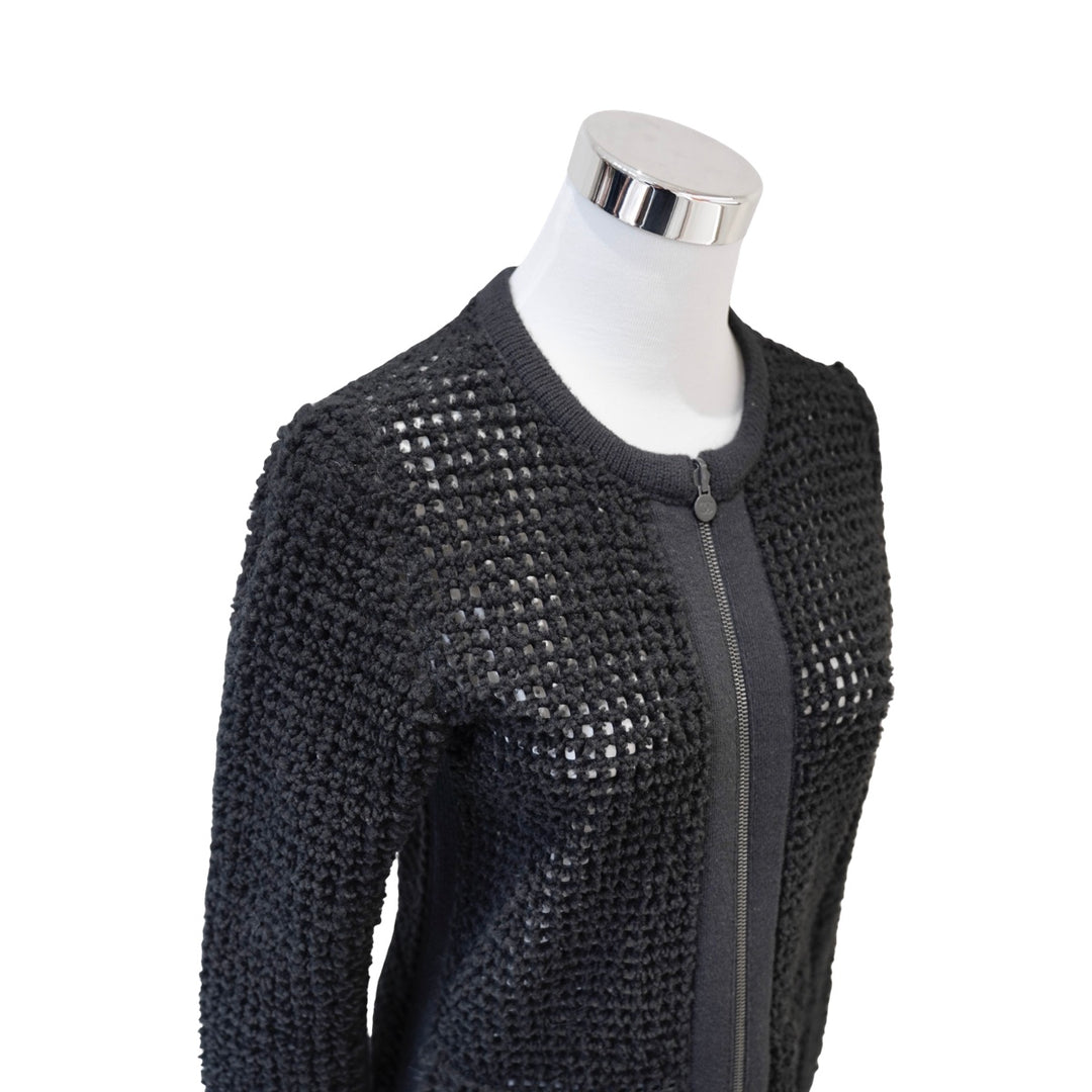 Chanel Black Reversible Shearling Coat #34