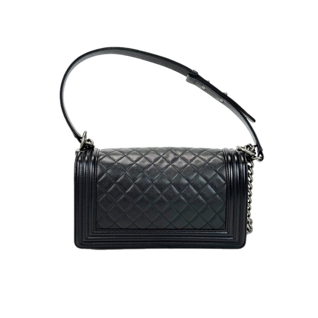Chanel Medium Leboy Bag Black Caviar