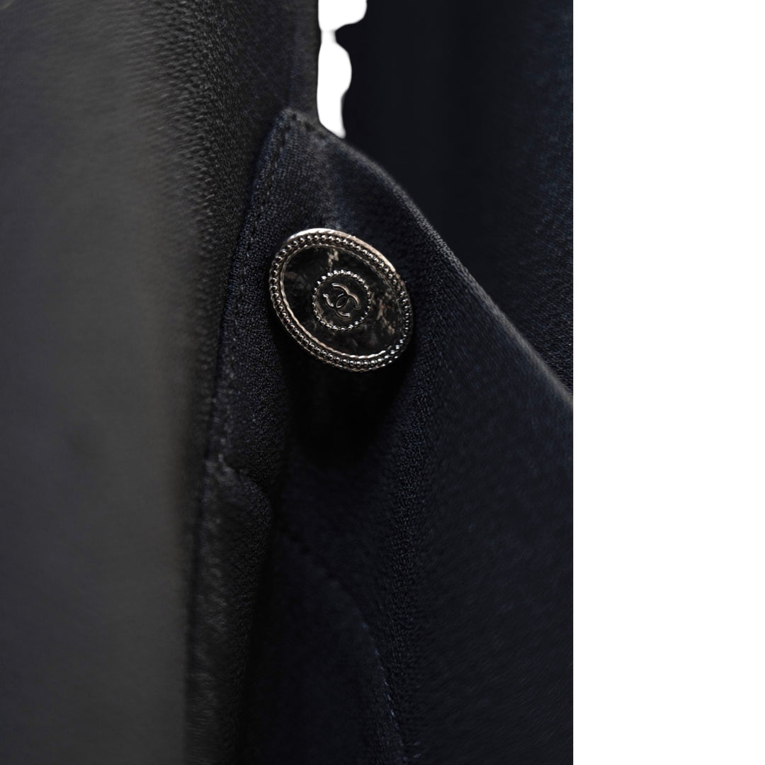 Chanel Silk Dress Black #36