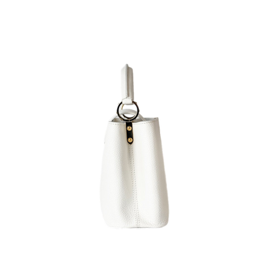 Louis Vuitton Capucines Mm 31cm White Bag