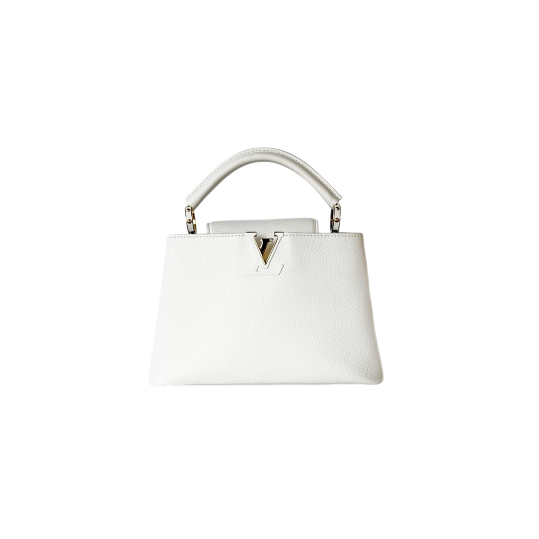 Louis Vuitton Capucines Mm 31cm White Bag