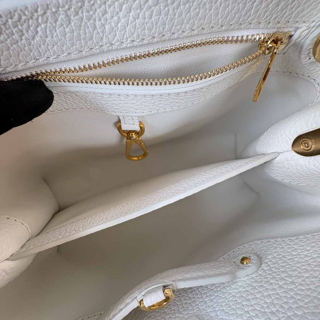 Louis Vuitton Capucines Mm 31cm White Bag