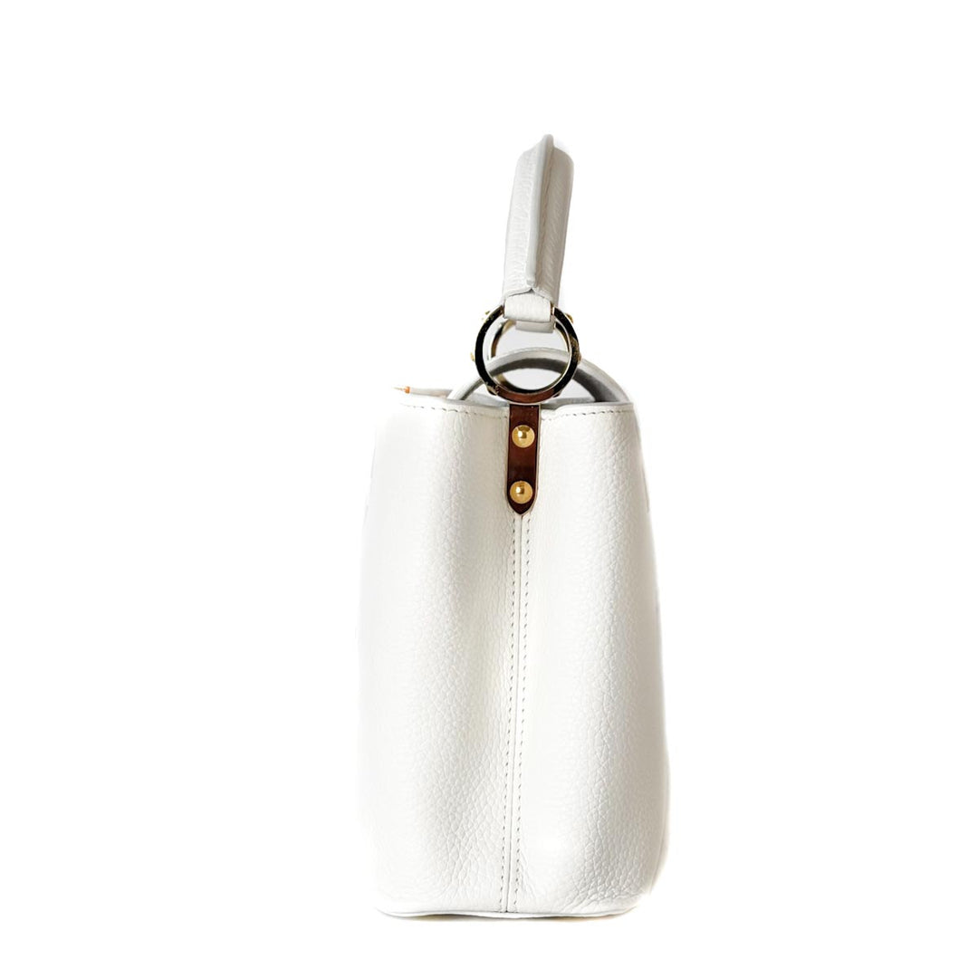 Louis Vuitton Capucines Mm 31cm White Bag