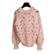 Chanel 21B Wool Pullover Pink #34