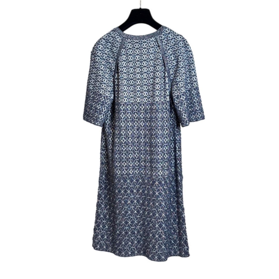 Chanel Silk/Nylon Dress Blue #38