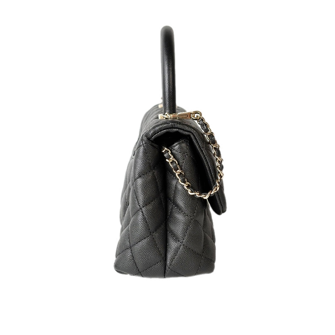 Chanel Black Coco Handle Small Bag