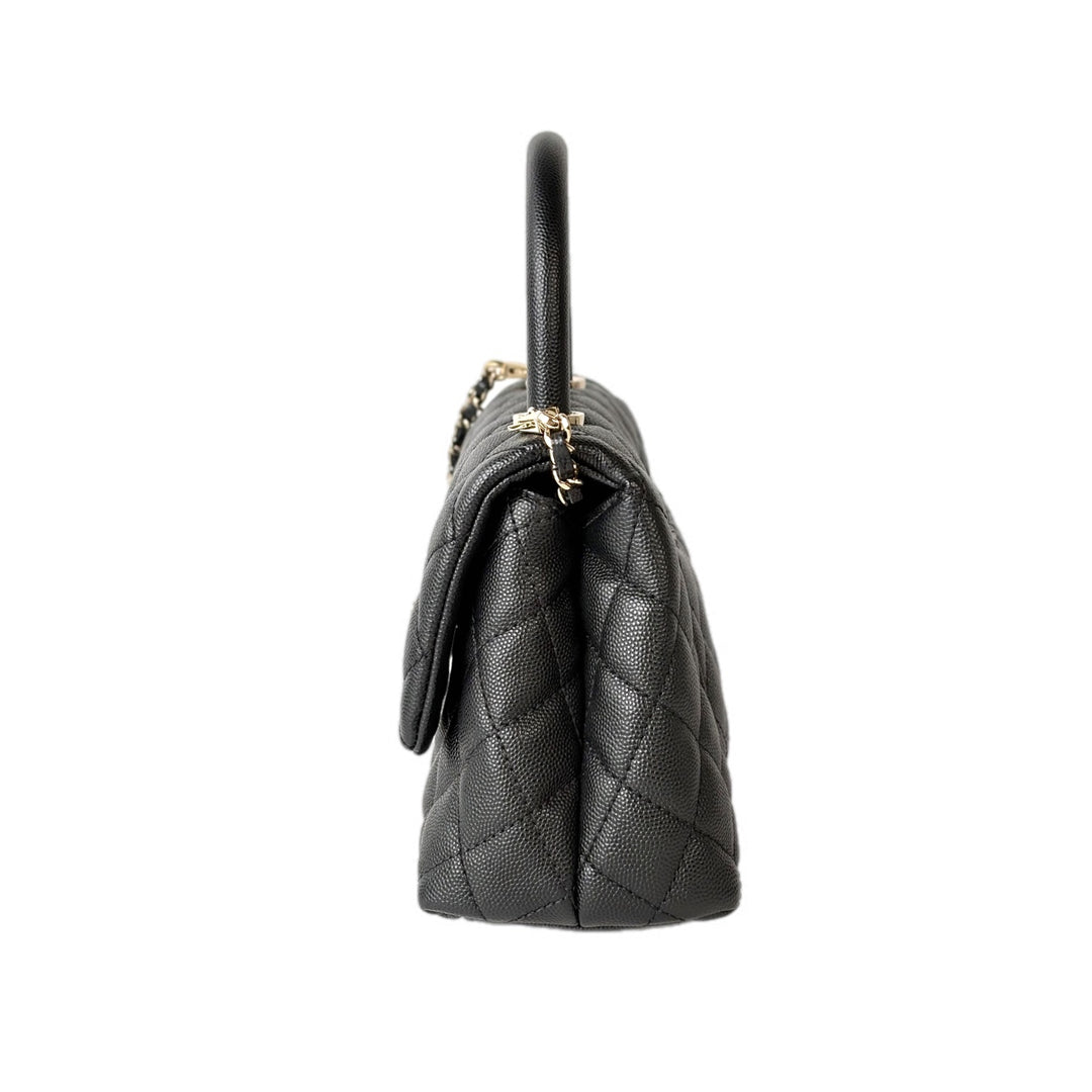 Chanel Black Coco Handle Small Bag