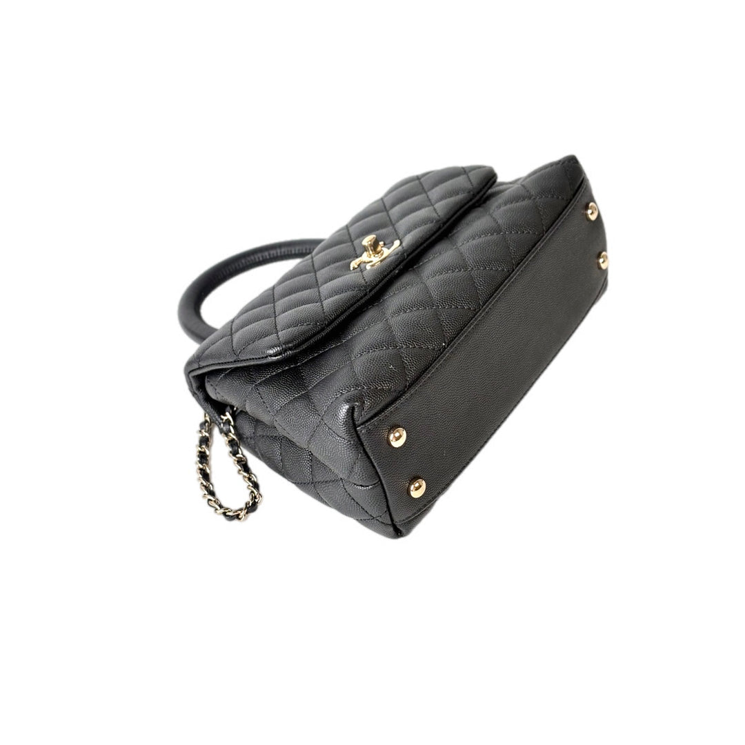 Chanel Black Coco Handle Small Bag
